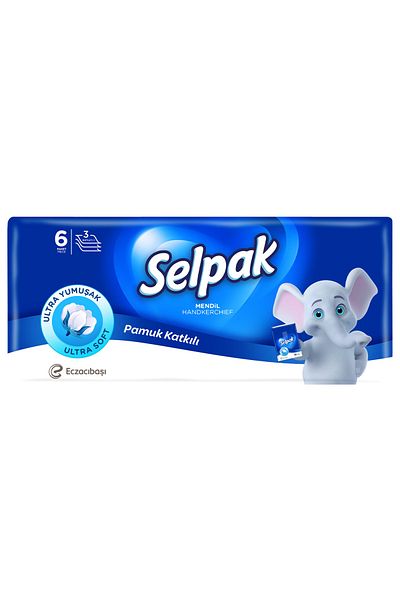Selpak Pack of 6 Pocket Tissues