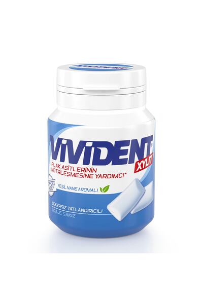 Vivident Yeşil Nane Aromalı Sakız 67 G Şişe ( 1 ADET )