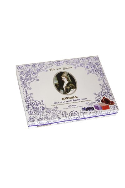 Koska Pomegranate Lavender Hürrem Sultan Special Series Turkish Delight - 550 g