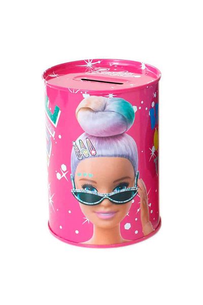 Dolphin Barbie Metal Piggy Bank Pink