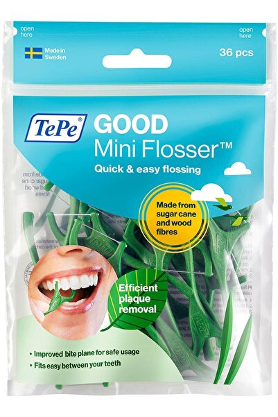 TePe Good Mini Flosser Diş Ipi Penaları Diş Ipi Çubukları Tatsız Yetişkinler ...