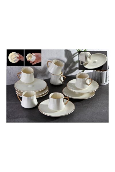 GÖNÜL 3187 Gilded Porcelain Coffee Set of 6