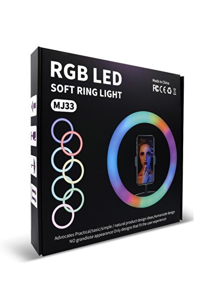 Genel Markalar Bld-05 Rgb Led Soft Rıng Lıght Mj33 + Trıpod Ayak Telefon Tutu...