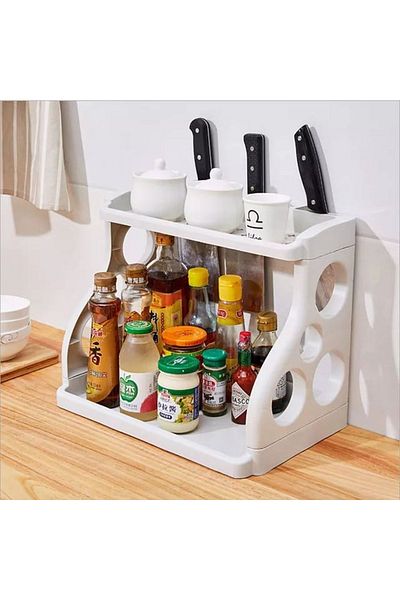 LIUWA Liumkitchen White Countertop Organizer