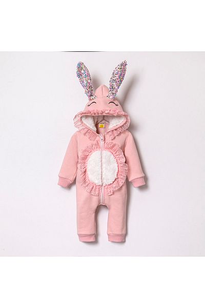 Cumino Carmen Rabbit Eared Girl Jumpsuit 9-12-18-24 Months