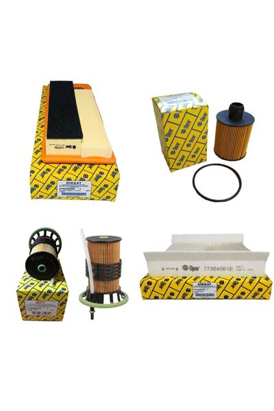 Genel Markalar Fiat Egea Euro 5 1.3 Multijet Filtre Uyumlu Bakım Seti 2016-2020 Model 95 Bg [4lü-otodeposuset8383c]