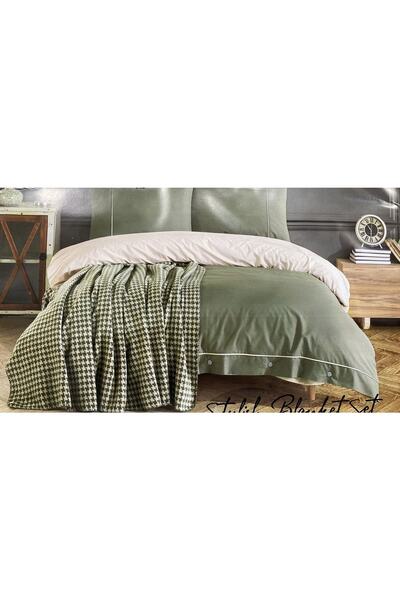 Güney Tekstil Ecosse Stylish Battaniyeli Çift Kişilik Nevresim Takımı