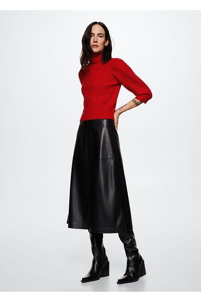 MANGO Woman Turtleneck Knitted Sweater