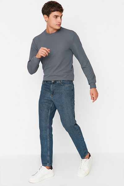 Trendyol Collection Blaubraune Boyfriendjeans im Relaxed Fit - TMNAW23JE00074