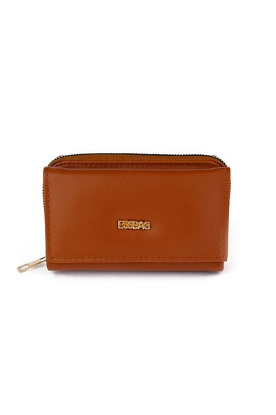 essbag Кафяв дамски портфейл