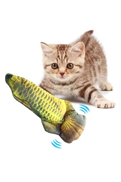 DEMPOWER Hareketli Titreşimli Oynayan Balık Kedi Oyuncak Mjgn-52c