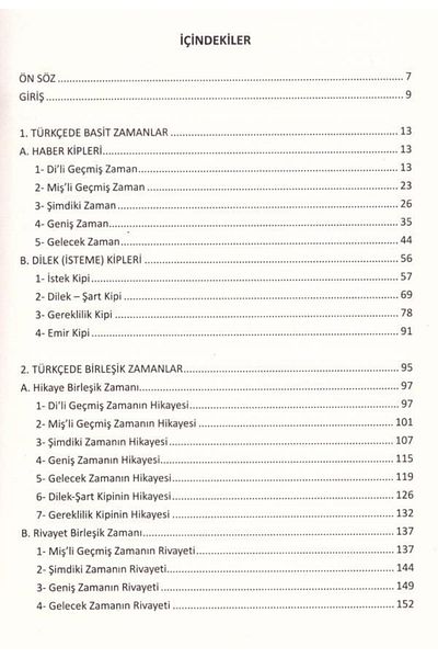 Cantaş Yayınları في العبارة - الزمن والأفعال المشتركة