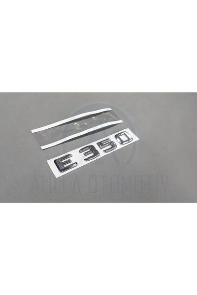Fabrikasyon Mercedes E Serisi W211 S211 2002-2009 E350 Bagaj Yazısı Krom