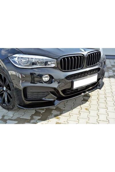 HYM TUNİNG Bmw X6 F16 Uyumlu Tampon Ön Ek, Parlak Siyah, Abs Plastik,f16 Lip