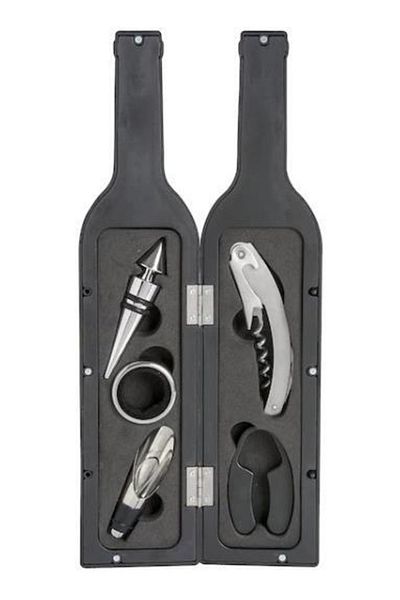 stainless steell طقم فاخر مكون من 5 قطع من المفتاح والنبيذ