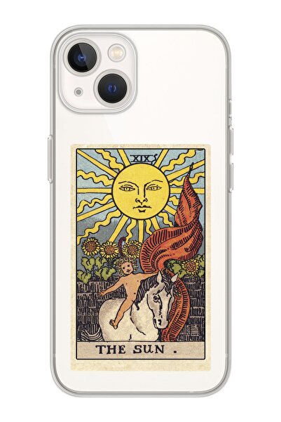 shoptocase Iphone 13 Şeffaf The Sun Desenli Telefon Kılıfı