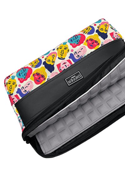 Differ Studio 13-14 بوصة نمط الإنسان الشعب مقاوم للماء كمبيوتر محمول / ماك بوك / حقيبة كمبيوتر محمول / حقيبة