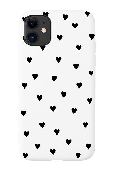 shoptocase حافظة هاتف Iphone11 باللون الأبيض على شكل قلب