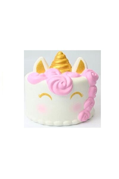 Squishy Renkli Unicorn Pasta Sukuşi Yavaş Yükselen Oyuncak 11 Cm