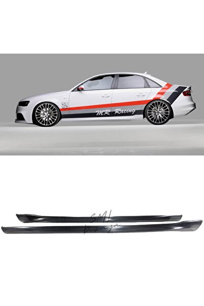 SML Dizayn Audi A4 B8 Rieger Yan Marşpiyel Boyasız (PLASTİK) Audi A4 B8 Yan-m...