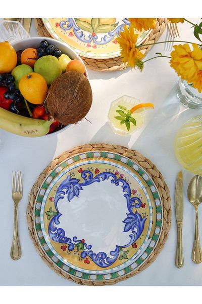 The Mia Lmn002 Limoncello Serving Plate Set of 6 - 26 Cm