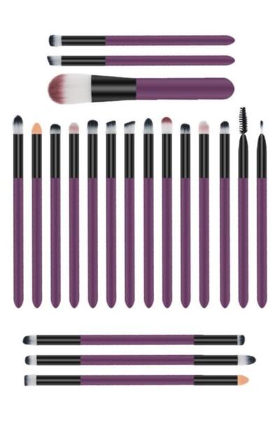 MUJGAN Set de pensule de machiaj profesionale violet de 20 de piese