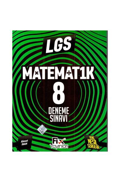 Damla Yayınları Fix Yayınları 8. Sınıf Matematik Deneme Sınavı
