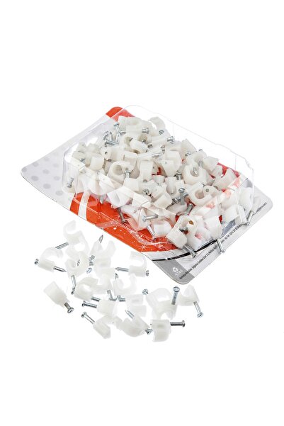 Tek-İş Beton Çivili Kablo Tutucu Kroşe No: 2 - 6 mm 100 Adet