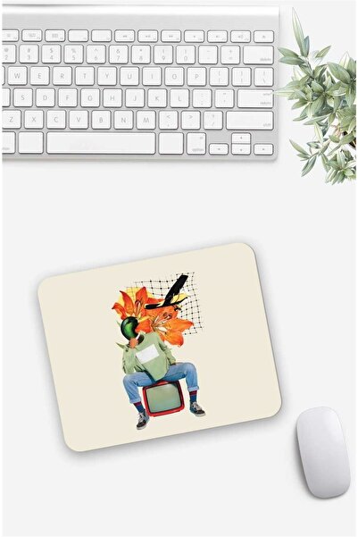 Gizeo Concept Винтидж подложка за мишка с шарки Collage Duck 2