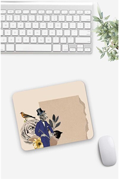Gizeo Concept Colaj de epocă Tigru și Păsări Mouse Pad