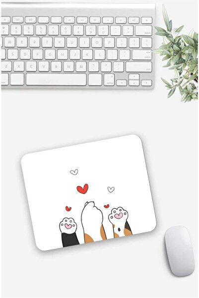Gizeo Concept Mouse Pad cu model de labe de pisică inimă