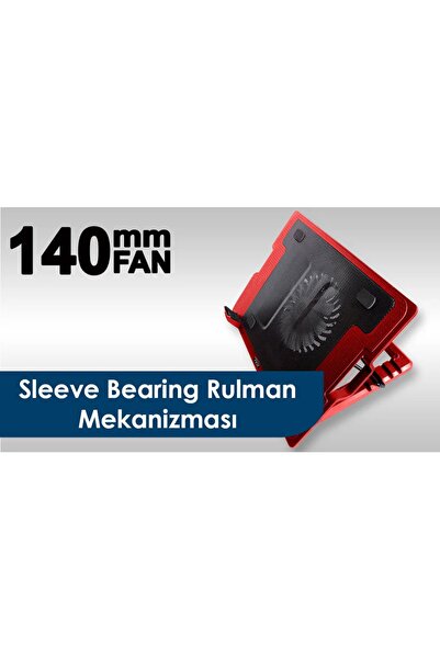 abnturk Inca Ergonomik 140mm Fanlı Yüksek Kalite Notebook Soğutucu
