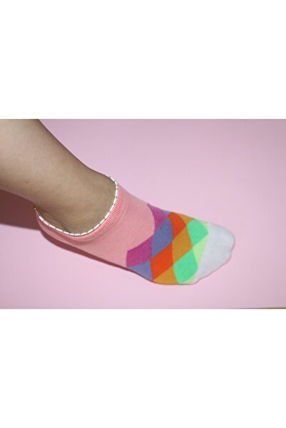 VAD Безшовні рожеві шкарпетки з візерунком баклава, 6 пар