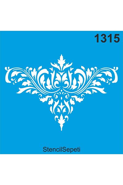 StencilSepeti Damask Pattern - Stencil Painting Template - No Refund - 100x100cm