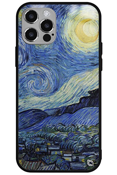 WANNA PROTECT Iphone 12 Pro Van Gogh Starry Night Premium Desenli Glossy Tele...