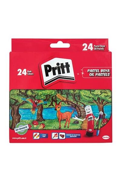 Pritt Brand: 24 Pieces Pastel Paint - Cardboard Box Category: Pastel Paint
