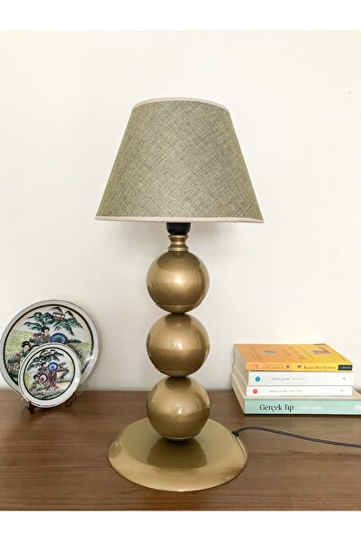 asellus Munis Serisi 3 Toplu Abajur Eskitme Masa Lambası, Dekorasyon Lambası,...