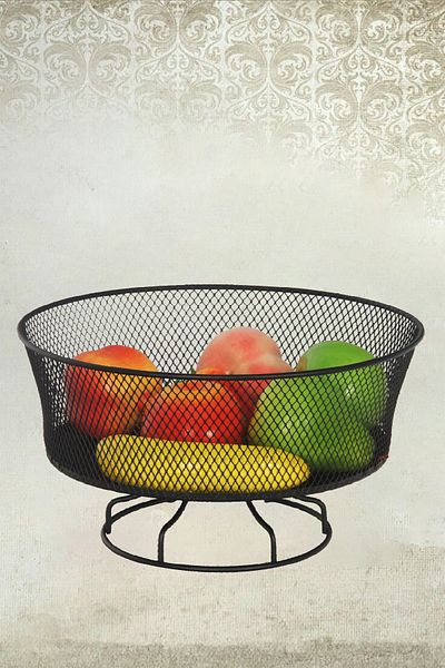 MG HOME Design Multi-Purpose Nazli Fruit Bowl 30 Ø Black 59862