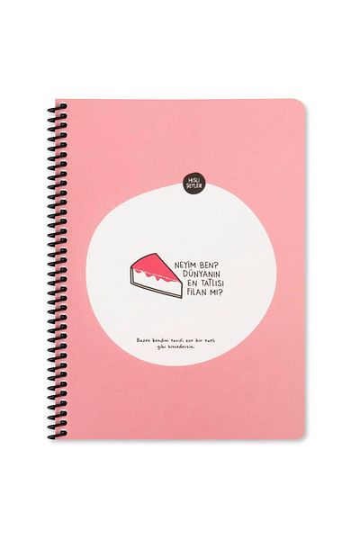 KESKİN COLOR What Am I Feeling Things Is My World's Sweetest Elephant A4 80 Pages Ruled Spiral Notebook
