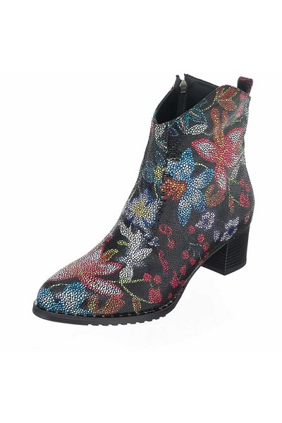 İriadam K976 Floral Patterned Top Quality Comfortable Fit Large Size Women's Boots