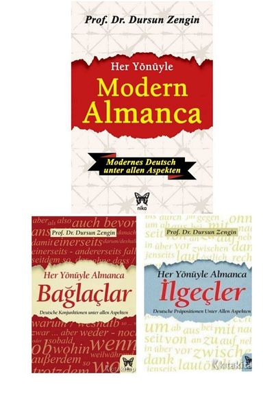 Nika Yayınevi German in All Aspects + Prepositions + Conjunctions 3-Piece German Set