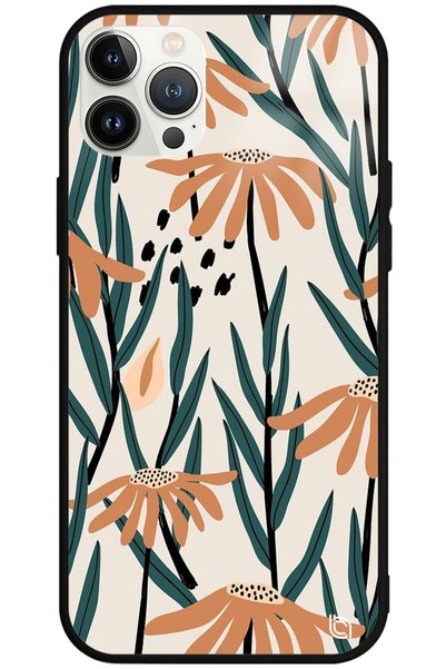 WANNA PROTECT iPhone 13 Pro Max Premium Flower Patterned Glossy Phone Case