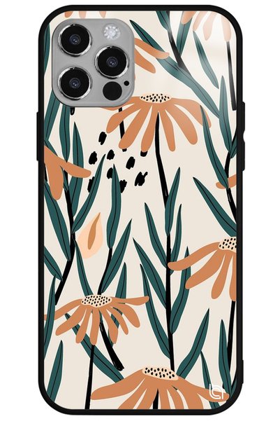 WANNA PROTECT iPhone 12 Pro Flower Premium Patterned Glossy Phone Case