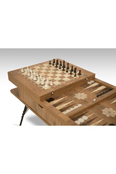 VETROWOOD Satranç & Tavla Orta Sehpa
