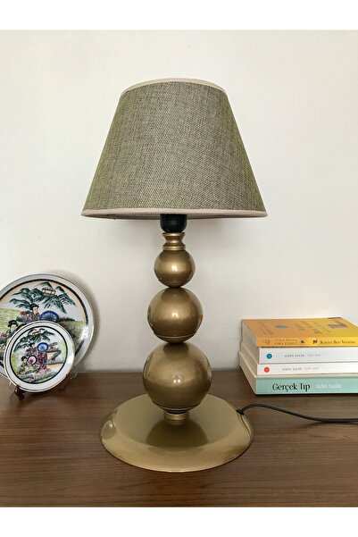 asellus Munis Serisi 3 Toplu Eskitme Konik Abajur Masa Lambası, Dekorasyon , ...