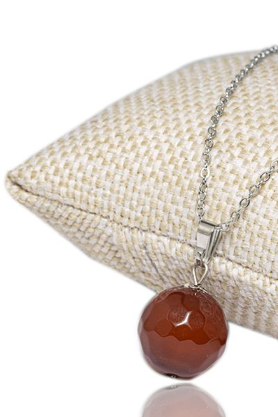 Tesbih Atölyesi Yemen Natural Agate Stone Certified Necklace