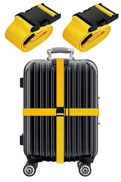 Pandogo Suitcase Lock Suitcase Safety Strip Yellow