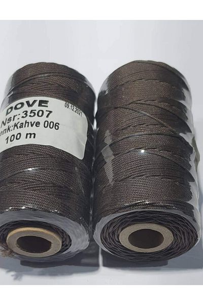RLX BUJİTERİ Σχοινί Αλεξίπτωτου 100 Mt-κοσμήματα Υλικό Καφέ