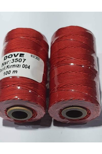RLX BUJİTERİ Parachute Rope 100 M - Jewelry Material Red Color