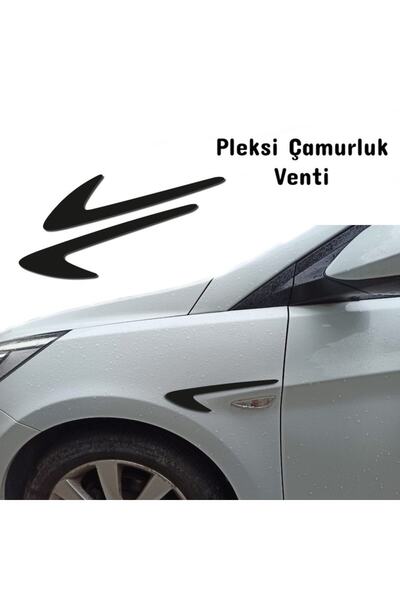 Genel Markalar Hyundai Accent Blue Siyah 2 Adet Çamurluk Venti Sağ Sol